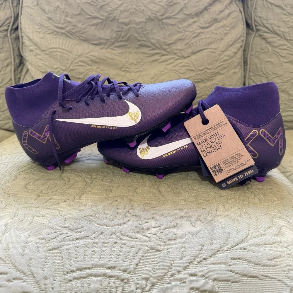 Nike Zoom Superfly 10 Academy FG/MG Mbappé HJ7309-500 Men Soccer Cleat Size 10.5